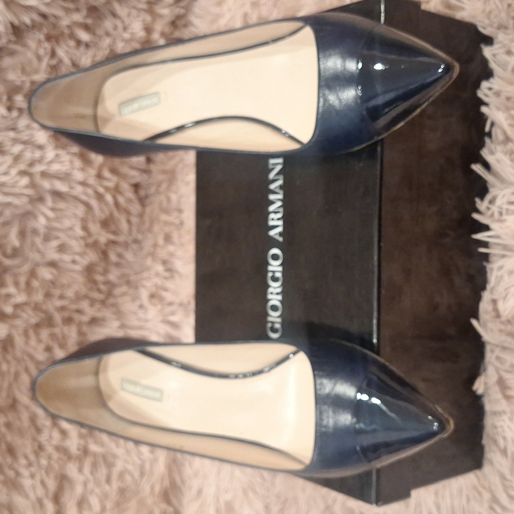 Giorgio Armani black/navy heels